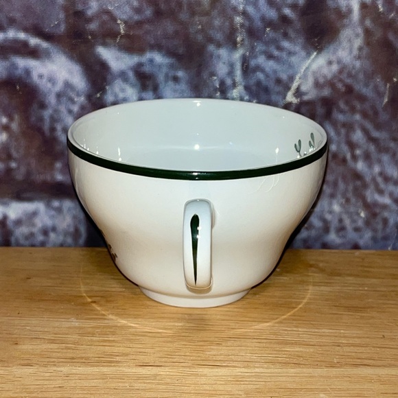 Cuthbertson Original Christmas Tree Coffee Teacup & Saucers Green Band England - Picture 4 of 13